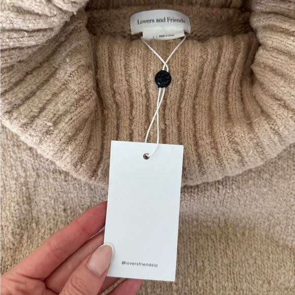 Lovers + Friends Beige Turtleneck Sweater - Picture 4 of 4